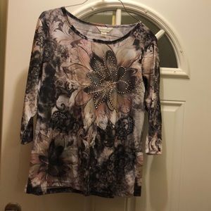 Christopher and Banks 3/4 sleeve shirt